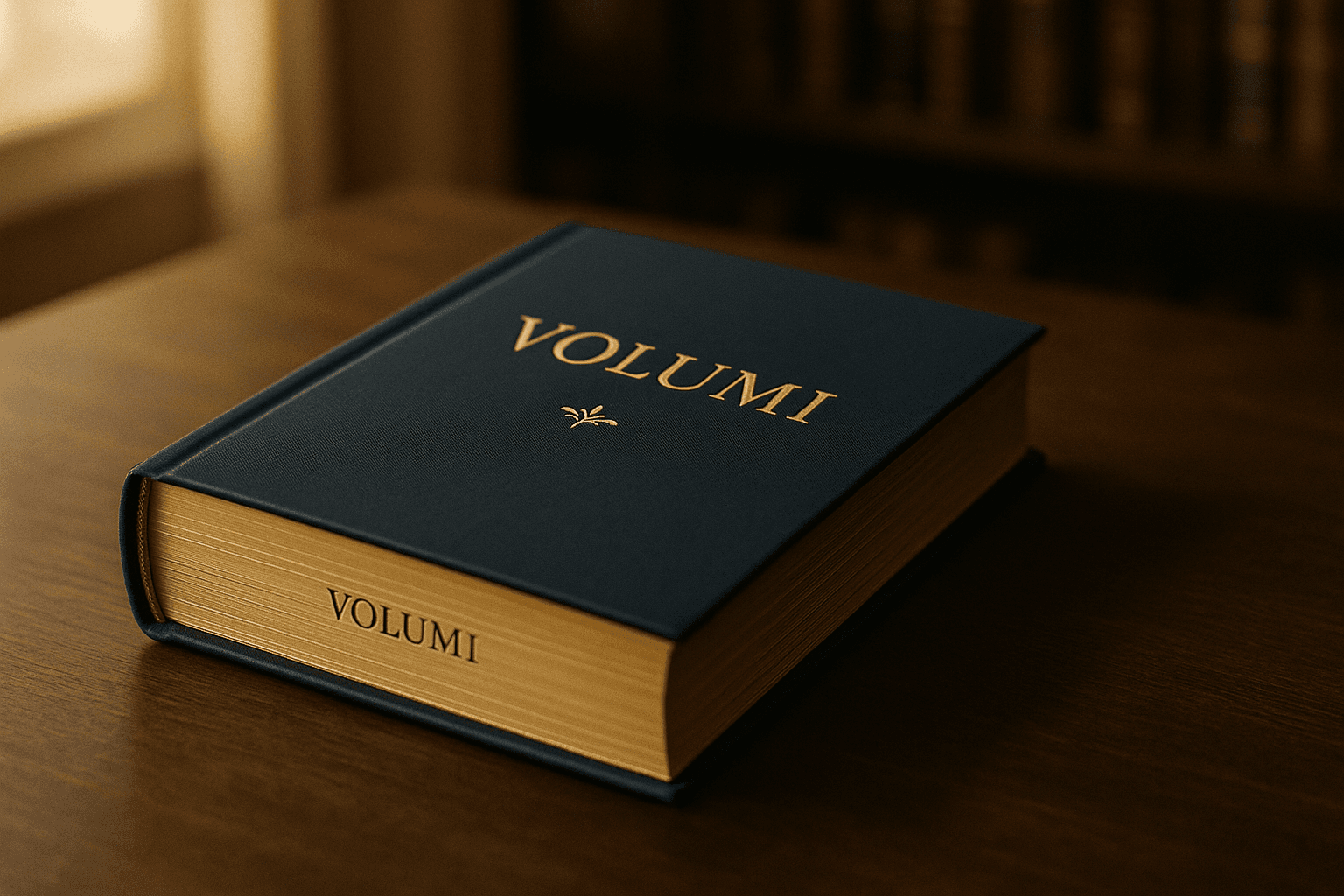 Mockup di un libro stampato — esempio dell'output editoriale