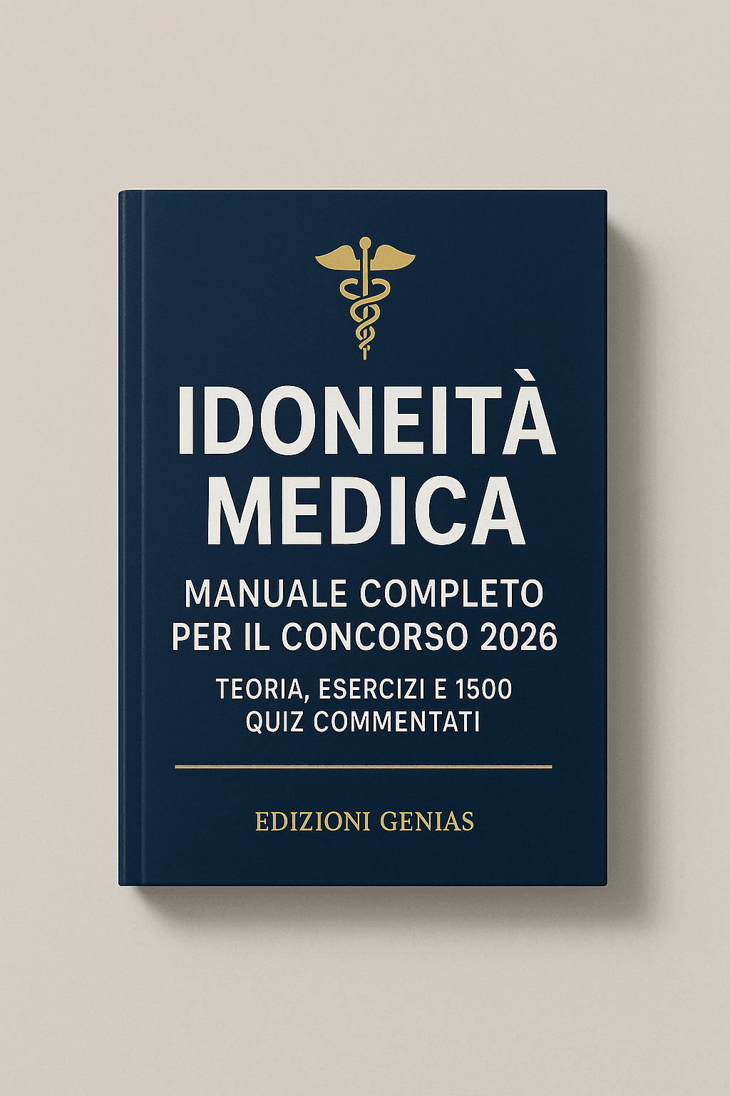 Esempio cover libro: Idoneità medica — Manuale 2026
